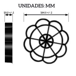 medidas roseton